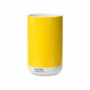 Žltá keramická váza Yellow 012 – Pantone