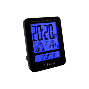 Digitálny budík Lavvu Duo Black, 9,2 cm