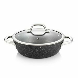 TESCOMA panvica hlboká PRESIDENT Stone s pokrievkou ø 24 cm , 24 cm