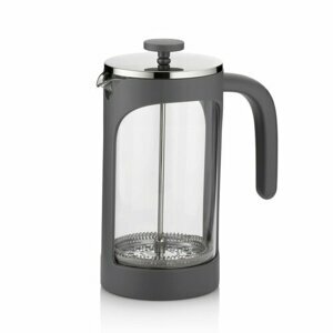 Konvička na čaj a kávu VERONA French Press 1 l sivá