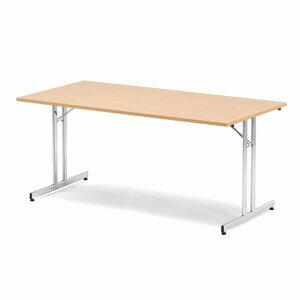 Skládací stůl EMILY, 1800x800 mm, buk, chrom