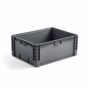 Plastová prepravka AJ EURO, 123 L, 800x600x320 mm