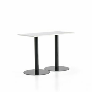 Barový stůl ALVA, 1400x700x1000 mm, antracitová, bílá