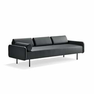 Pohovka TRENDY, 3-miestna, koženka, antracit