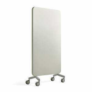 Sklenená magnetická tabuľa s akustickým panelom MARY, 1000x1960 mm, svetlošedá