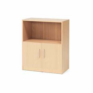 Kancelárska skriňa FLEXUS, 1 otvorená polica, 925x760x415 mm, buk