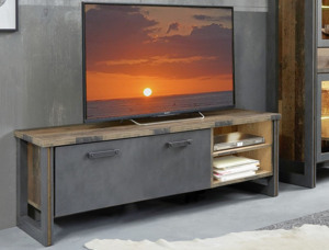 TV skrinka Prime, vintage optika dreva