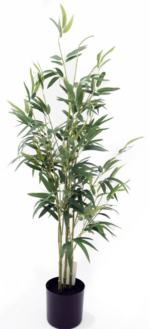 Umelá rastlina v kvetináči Bambus, 120 cm