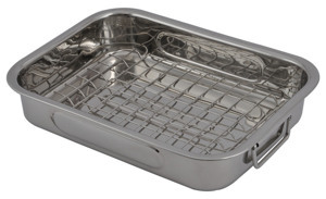 Pekáč s roštom Steel 35x25 cm