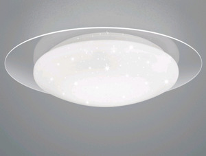 Stropné LED osvetlenie Frodo 35 cm, trblietavý efekt