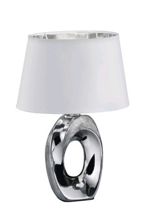 Stolná lampa Taba 33 cm, chrómová