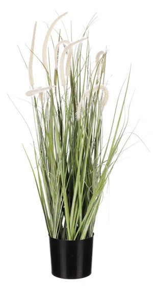 Umelá rastlina v kvetináči Kvitnúca tráva, 78 cm