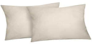 Obliečka na vankúš (2 ks) Satin 40x80 cm, krémový