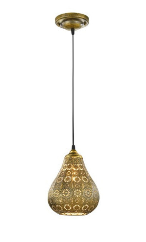 Stropná lampa Jasmin 303700104, mosadzná