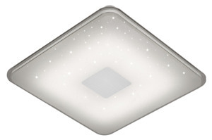 Stropné/nástenné LED osvetlenie Samurai 42 cm, biele, trblietavý efekt