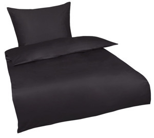 Obliečky Satin, antracitové