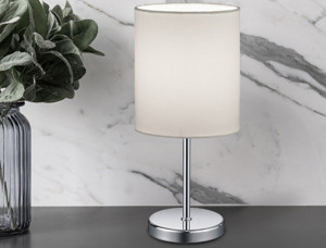 Stolná lampa Jerry, biela