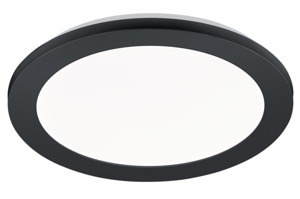 Stropné LED osvetlenie Camillus 26 cm, okrúhle, čierne