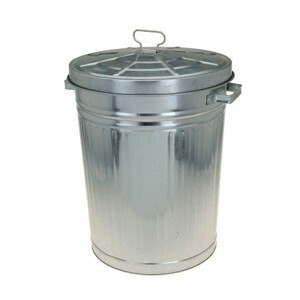 H&S Decoration Odpadkový kôš 55 L strieborný