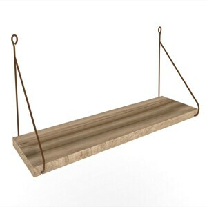 Kalune Design Nástenná polica ARMONI III 72 cm hnedá