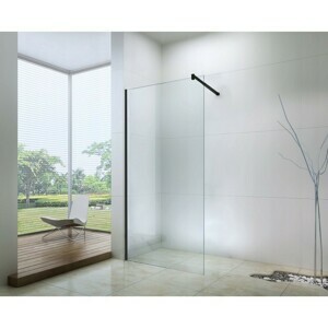 Sprchová zástena MEXEN WALK-IN čierna 80 cm