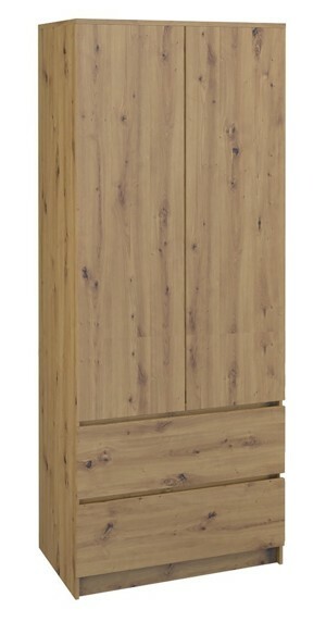 TP Living Šatníková skriňa Merwy dub artisan