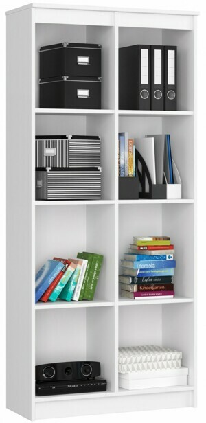 Ak furniture Knižnica Rexa 80 cm biela