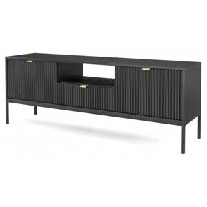 Piaski Televizní stolek Nova 154 cm černý/černý rám