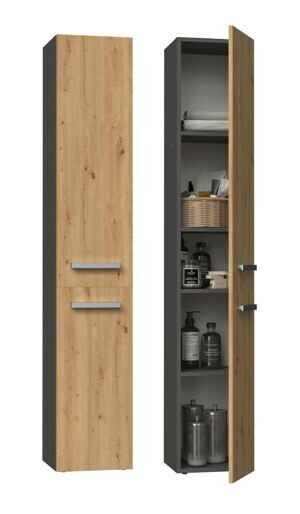 TP Living Kúpeľňová skrinka NEL II antracit/dub artisan