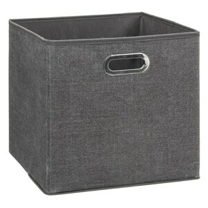 5five Simply Smart Úložný textilní box FATIM 31 cm tmavě šedý