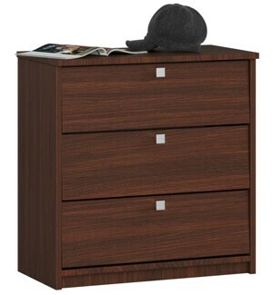 Ak furniture Skriňa na topánky Mini 60 cm - 3 dvierka wenge