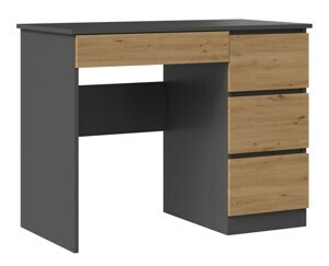 TP Living Písací stôl Mijas pravý antracit/dub artisan