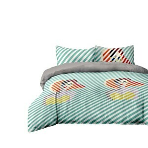 Obliečky z mikrovlákna AmeliaHome Girls modré, velikost 230x220+50x75*2