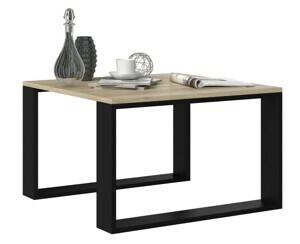TP Living Konferenční stolek LAWA dub sonoma/černý