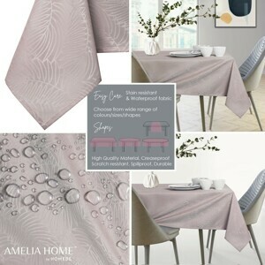 Obrus AmeliaHome GAIA BRD púdrovo ružový, velikost 100x100
