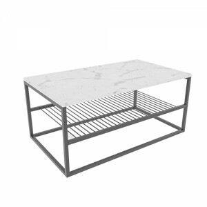 Hanah Home Konferenčný stolík Asude biely/čierny
