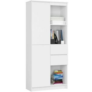 Ak furniture Skriňa Rexa II 80 cm biela