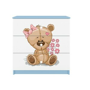 Kocot kids Komoda Babydreams 80 cm medvedík modrá