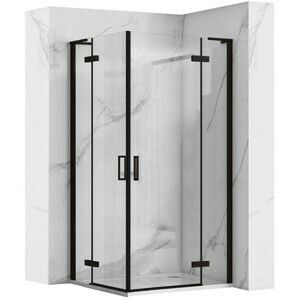 Sprchovací kút Rea Hugo Double čierny, velikost 80x80