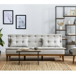 Hanah Home 3-miestna pohovka Fuoco 180 cm krémová