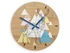 ModernClock Nástenné hodiny Jeleň hnedé
