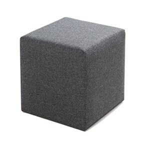 Hanah Home Taburet Kare Puf sivý