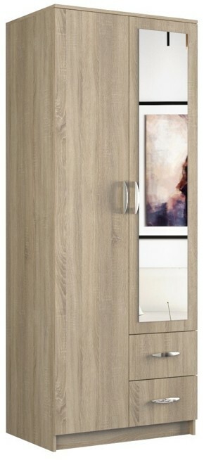 TP Living Skriňa ROMANA SONOMA so zrkadlom dub sonoma