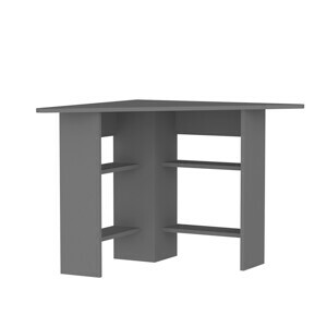 Hanah Home Rohový písací stôl Cor antracit