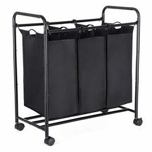 SONGMICS Kôš na bielizeň LEE 3x44 L čierny