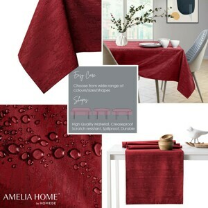 Obrus AmeliaHome VESTA BRD vínový, velikost 100x100