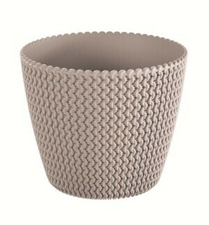 Prosperplast Kvetináč Splofy mocca, varianta 13 cm
