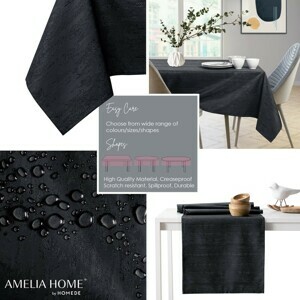 Obrus AmeliaHome VESTA BRD čierny, velikost 100x100