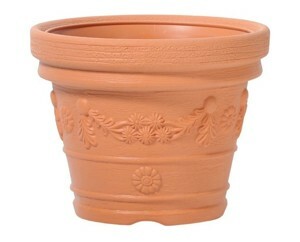 Prosperplast Kvetináč Decora Ancient oranžový, varianta 30 cm