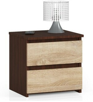 Ak furniture Nočný stolík CL2 40 cm wenge/sonoma